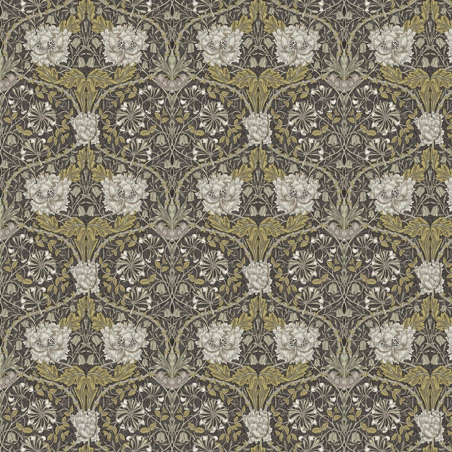 William Morris Honeysuckle Mocha Tablecloth , Floral Tablecloth , Round Tablecloth , Square Tablecloth , Tablecloth UK