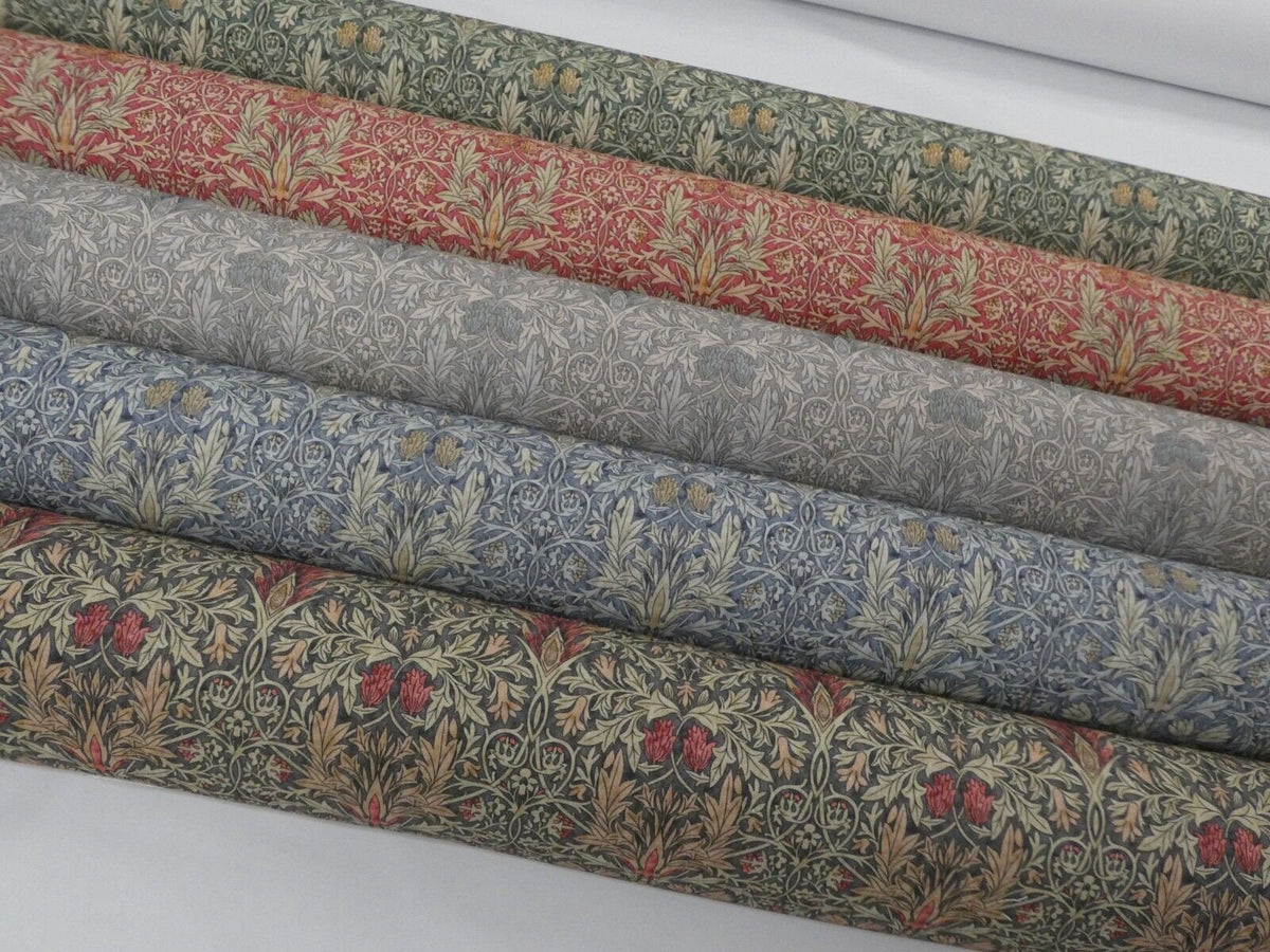 William Morris Snakeshead Tablecloth: Floral Print, Handmade Cotton