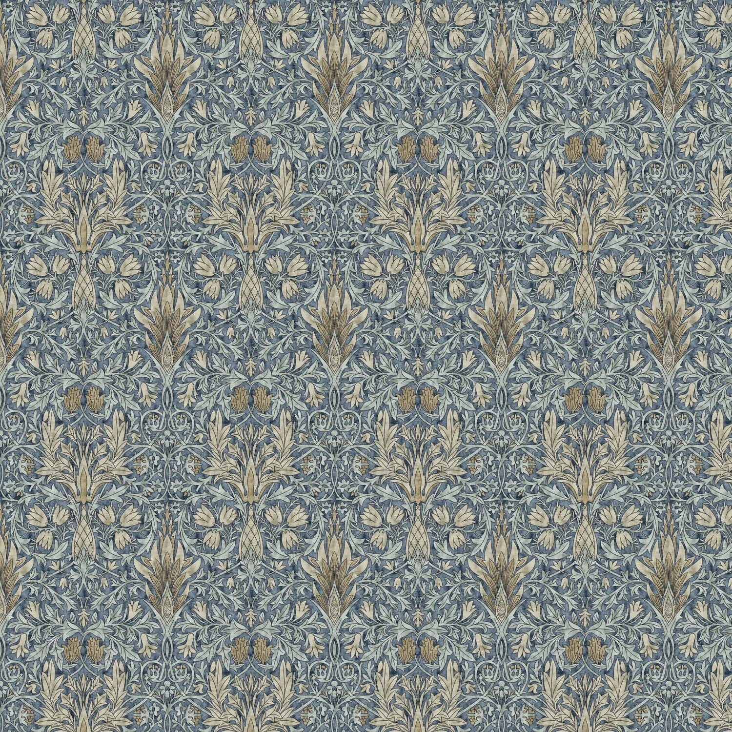 William Morris Snakeshead Tablecloth: Floral Print, Handmade Cotton