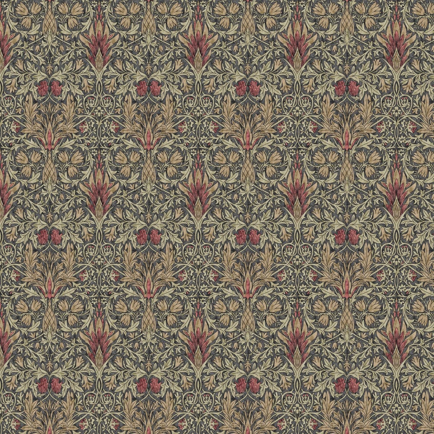 William Morris Snakeshead Tablecloth: Floral Print, Handmade Cotton