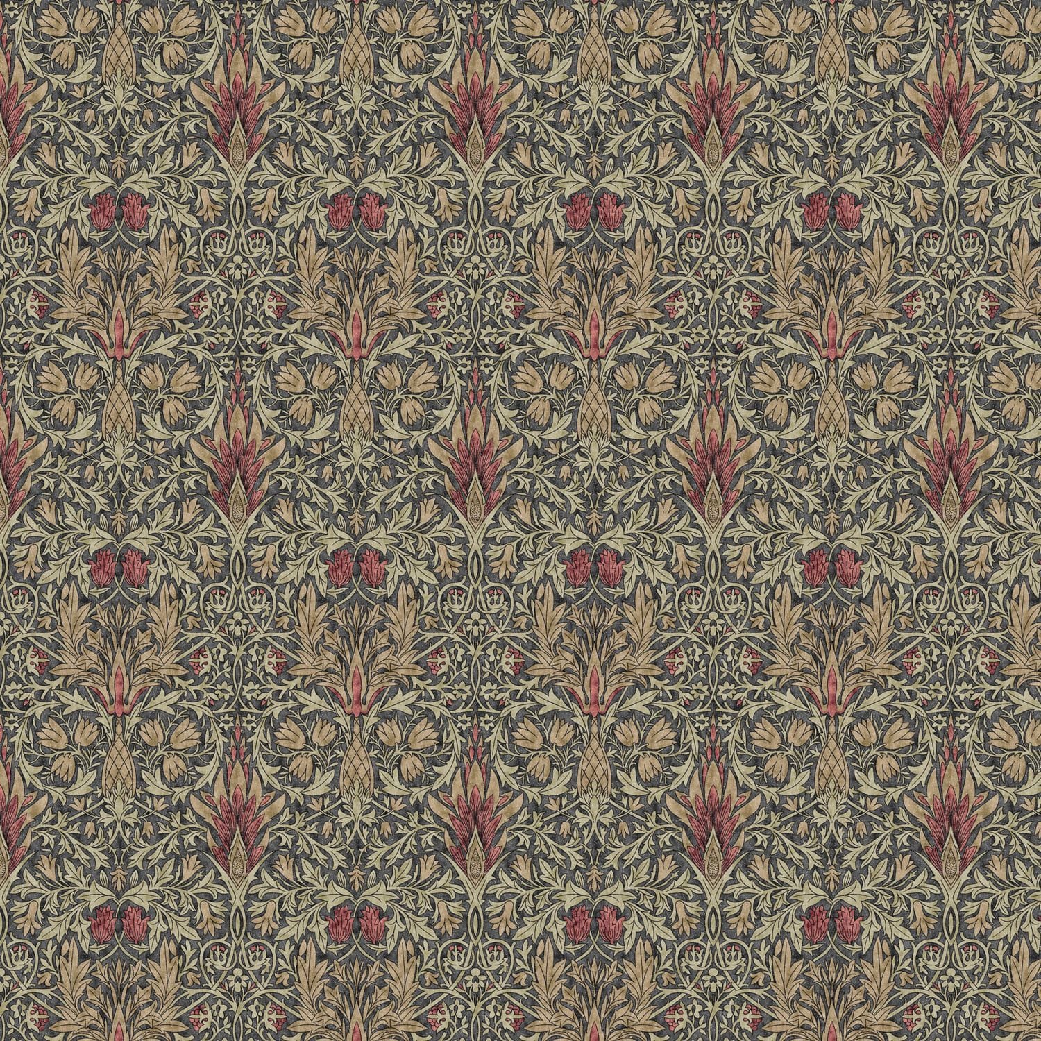 William Morris Snakeshead Tablecloth: Floral Print, Handmade Cotton