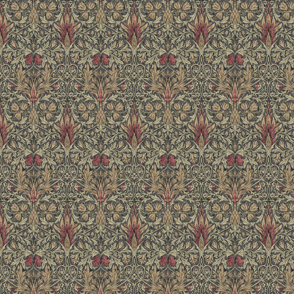 William Morris Snakeshead Tablecloth: Floral Print, Handmade Cotton