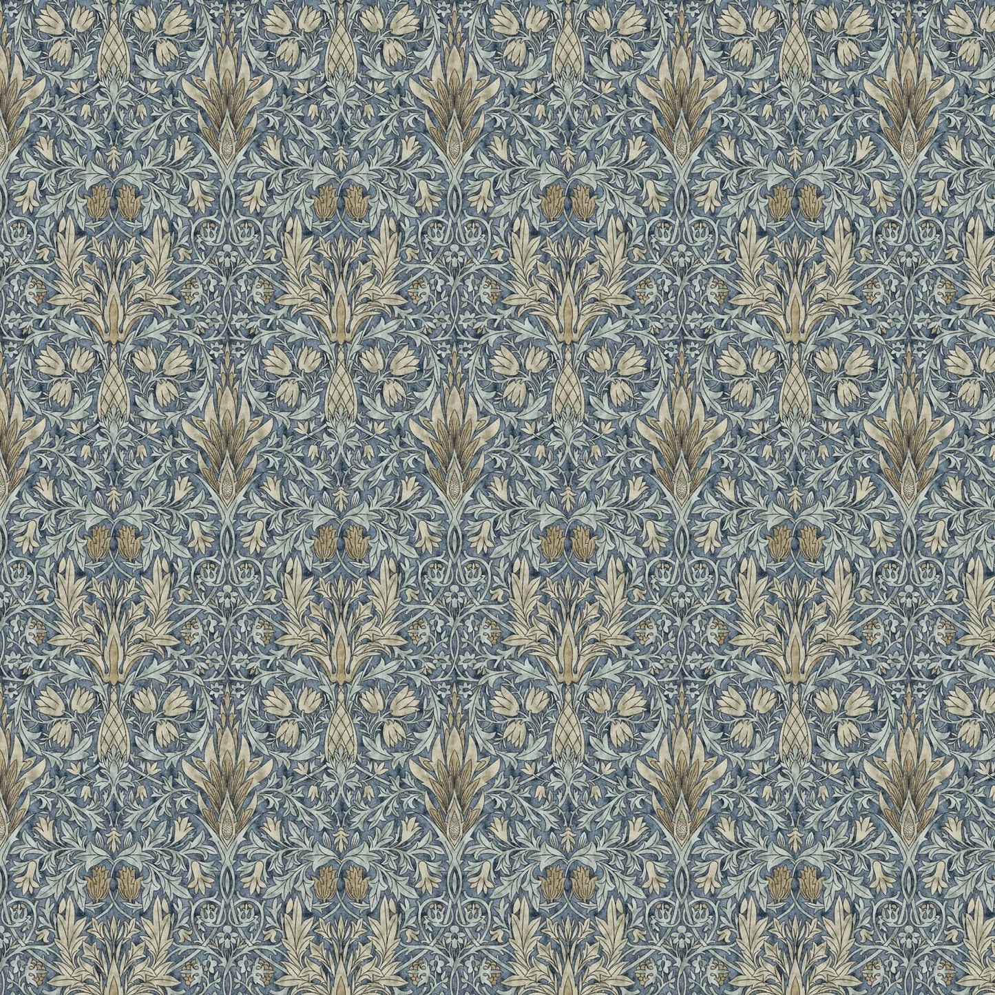 William Morris Tablecloth Snakeshead Denim Blue , Floral Tablecloth , Round Tablecloth , Square Tablecloth , Tablecloth UK