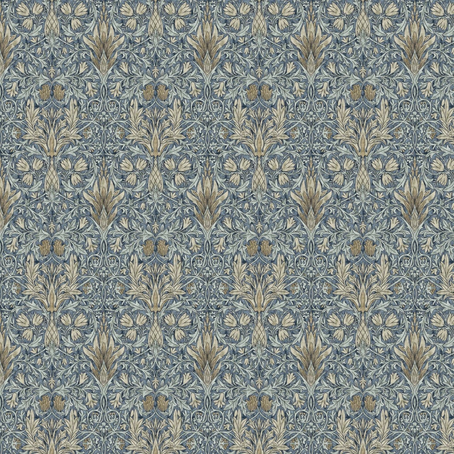 William Morris Tablecloth Snakeshead Denim Blue , Floral Tablecloth , Round Tablecloth , Square Tablecloth , Tablecloth UK