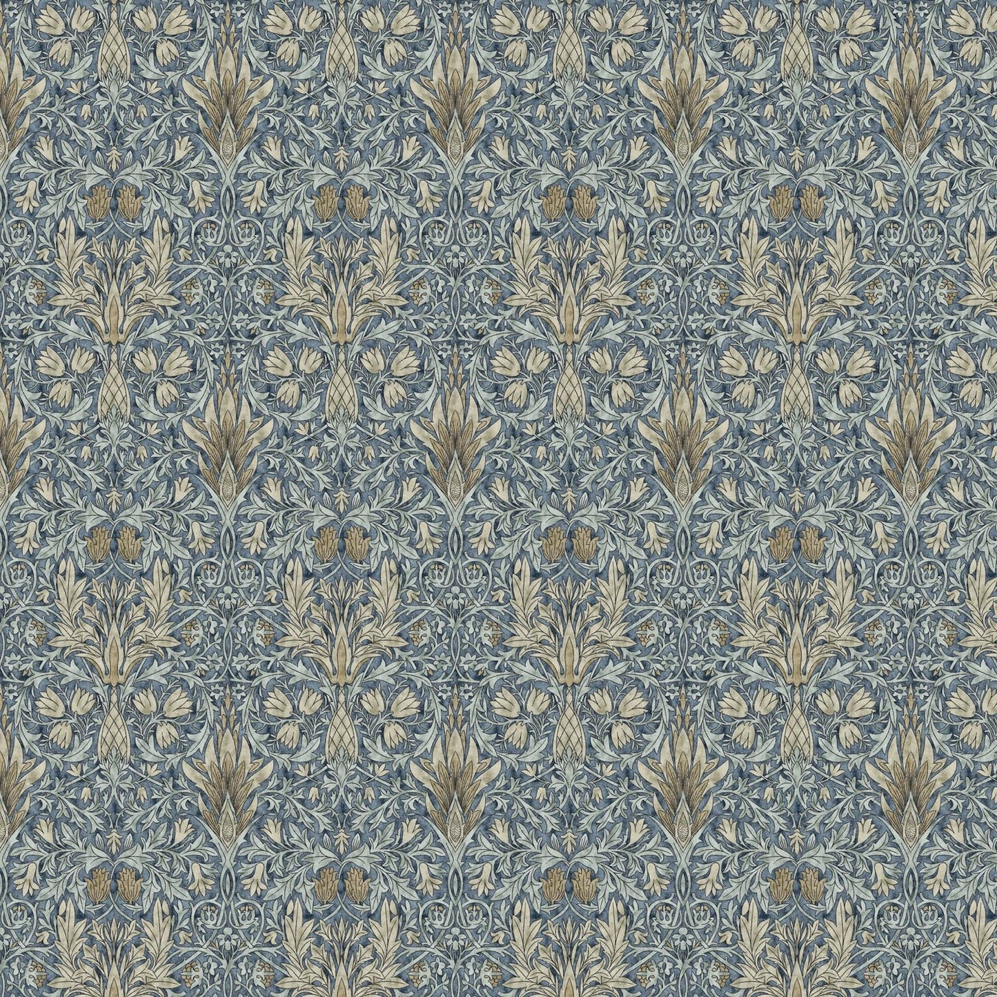 William Morris Tablecloth Snakeshead Denim Blue , Floral Tablecloth , Round Tablecloth , Square Tablecloth , Tablecloth UK