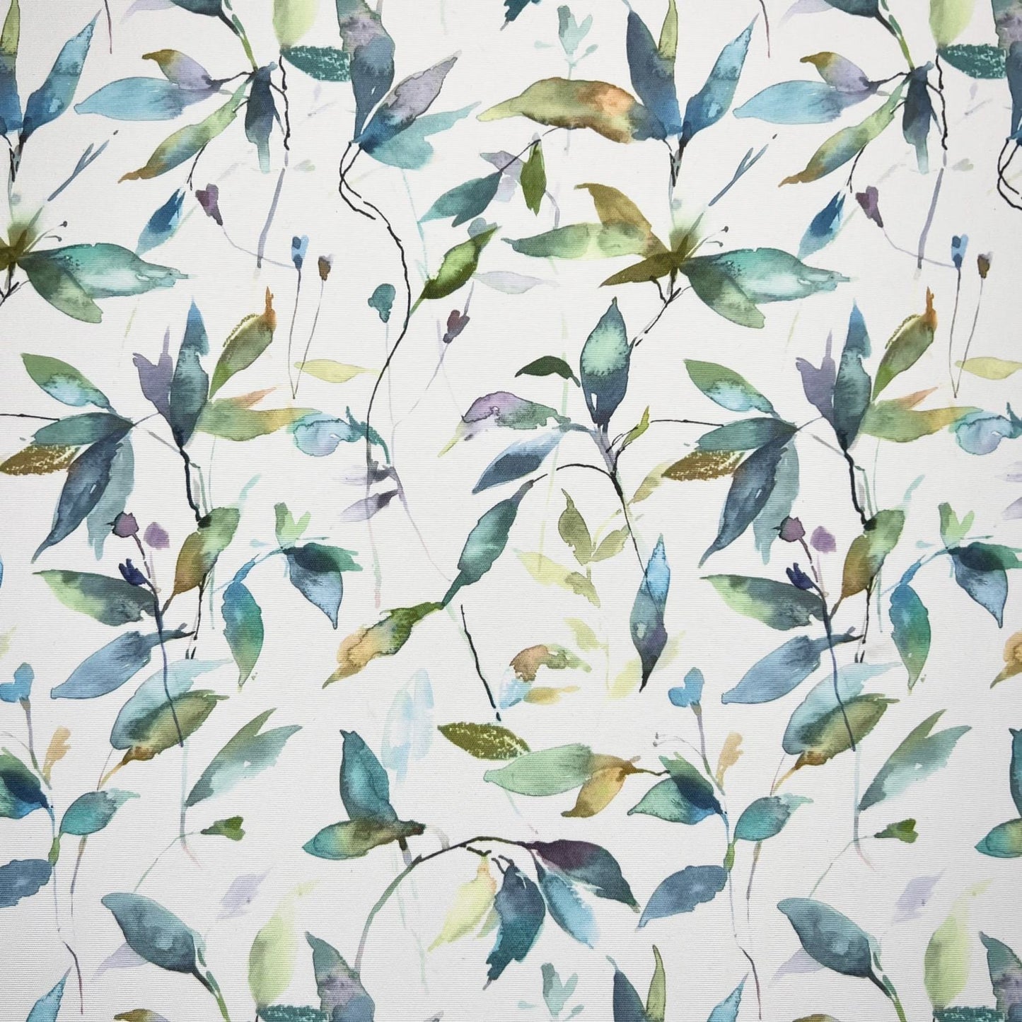 Lago Peacock Leaves Tablecloth: Water Resistant Outdoor Fabric