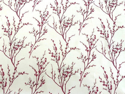 Laura Ashley Pussy Willow Cranberry Red Tablecloth, Round Tablecloth , Square Tablecloth , Rectangle Square Tablecloth UK