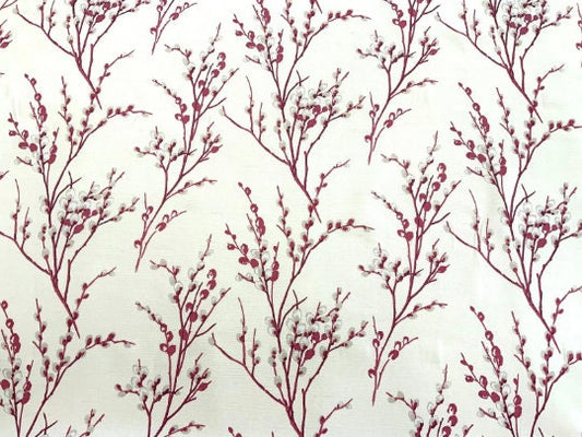 Laura Ashley Pussy Willow Cranberry Red Tablecloth, Round Tablecloth , Square Tablecloth , Rectangle Square Tablecloth UK