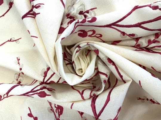 Laura Ashley Pussy Willow Cranberry Red Tablecloth, Round Tablecloth , Square Tablecloth , Rectangle Square Tablecloth UK