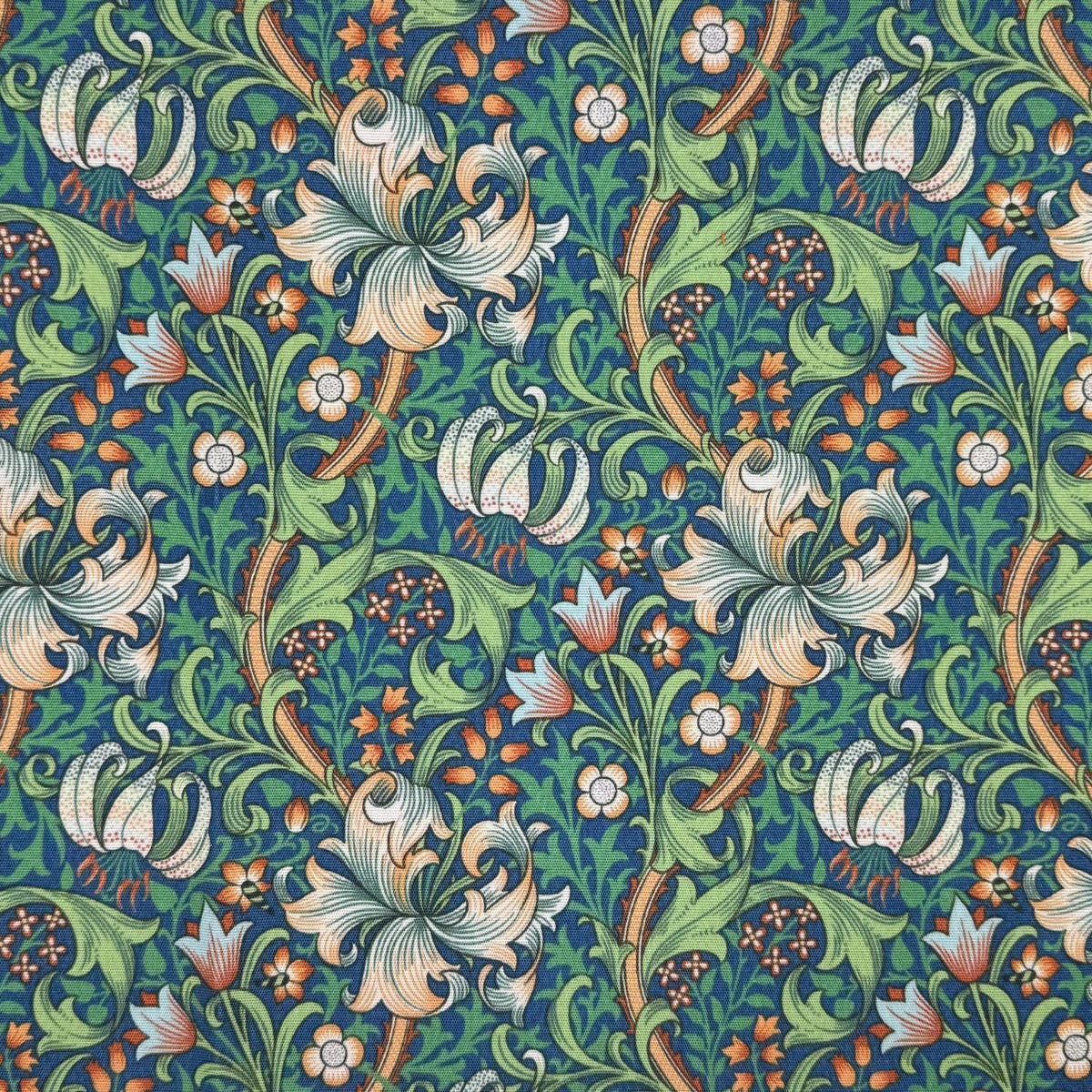 William Morris Golden Lily Coated Tablecloth , Water Resistant Tablecloths , Outdoor Tablecloth , Round Oval Rectangle Tablecloth