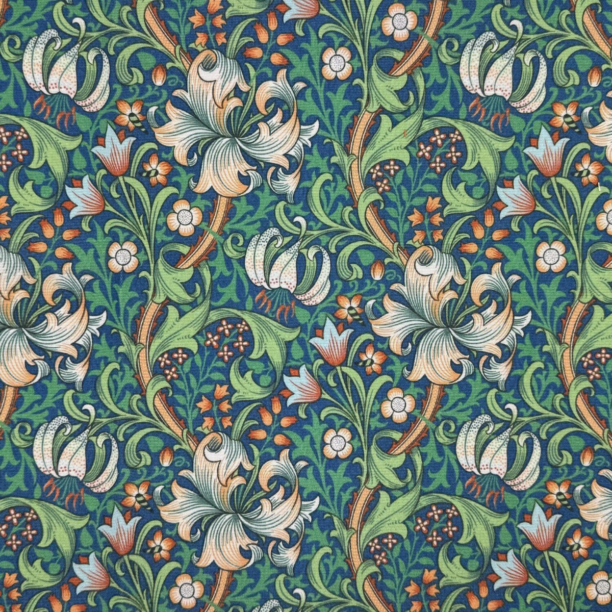 William Morris Golden Lily Coated Tablecloth , Water Resistant Tablecloths , Outdoor Tablecloth , Round Oval Rectangle Tablecloth
