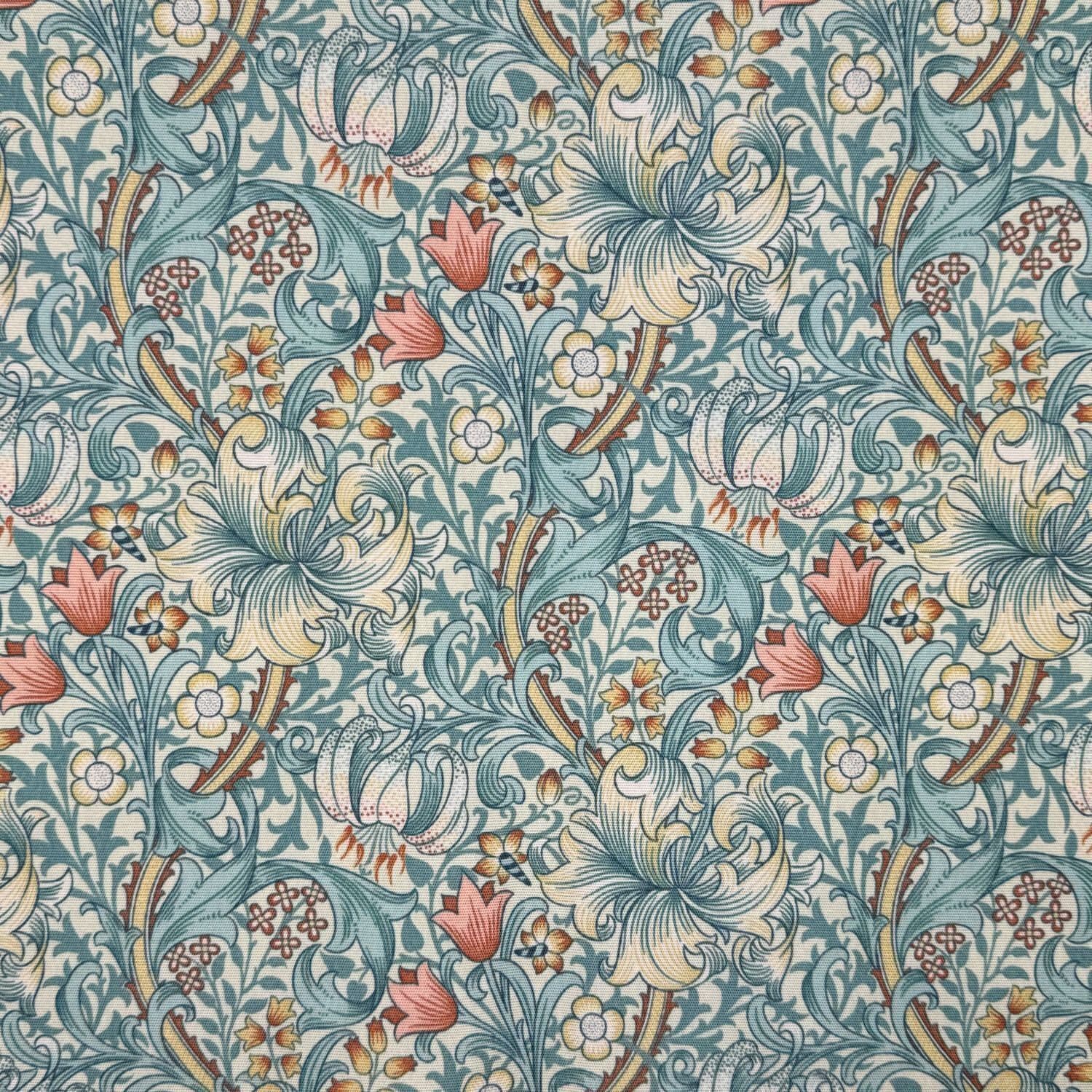 William Morris Coated Tablecloth Golden Lily , Water Resistant Tablecloths , Outdoor Tablecloth , Round Oval Rectangle Tablecloth