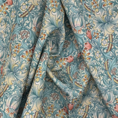 William Morris Coated Tablecloth Golden Lily, Water Resistant Outdoor, Round Oval Rectangle