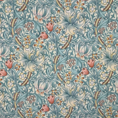William Morris Coated Tablecloth Golden Lily, Water Resistant Outdoor, Round Oval Rectangle