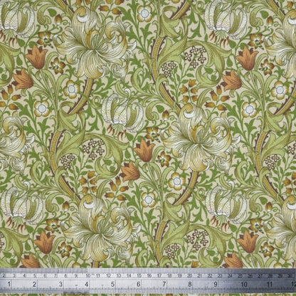 William Morris Golden Lily Coated Tablecloth , Water Resistant Tablecloths , Outdoor Tablecloth , Round Oval Rectangle Tablecloth