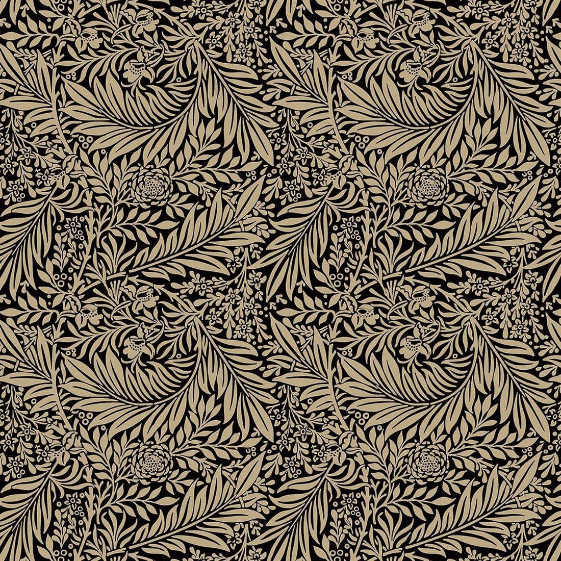 William Morris Larkspur Ebony Black Tablecloth , Rectangle Tablecloth , William Morris Tablecloth , Round Tablecloth , Oval Tablecloth
