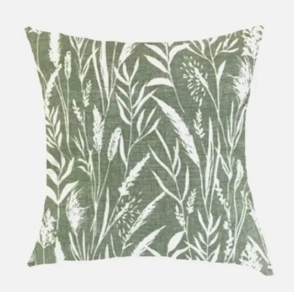 Wild Grasses Hemp Sage Green Cushion Cover , Throw Pillow , Scatter Cushions , Cushion Cover UK
