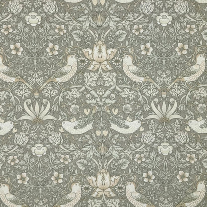 William Morris Coated Tablecloth Strawberry Thief Natural , Water Resistant Tablecloths , Outdoor Tablecloth , Round Oval Tablecloth