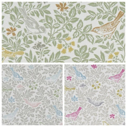 Bird Song Tablecloth, Sage Green Tablecloth , Round Tablecloth , Square Tablecloth , Beige Tablecloth , Rectangle Square Tablecloth UK