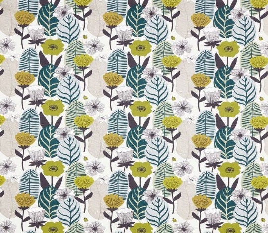 Round Scandi Floral Tablecloth, Round Tablecloth , Square Tablecloth , Rectangle Square Tablecloth UK