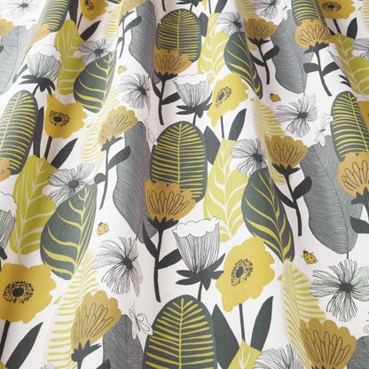 Blooma Floral Flower Saffron Yellow Tablecloth, Round Tablecloth , Square Tablecloth , Rectangle Square Tablecloth UK