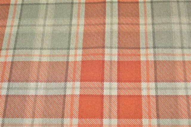 Highland Tartan Check Gingham Autumn Orange Tablecloth, Round Tablecloth , Square Tablecloth , Rectangle Square Tablecloth UK