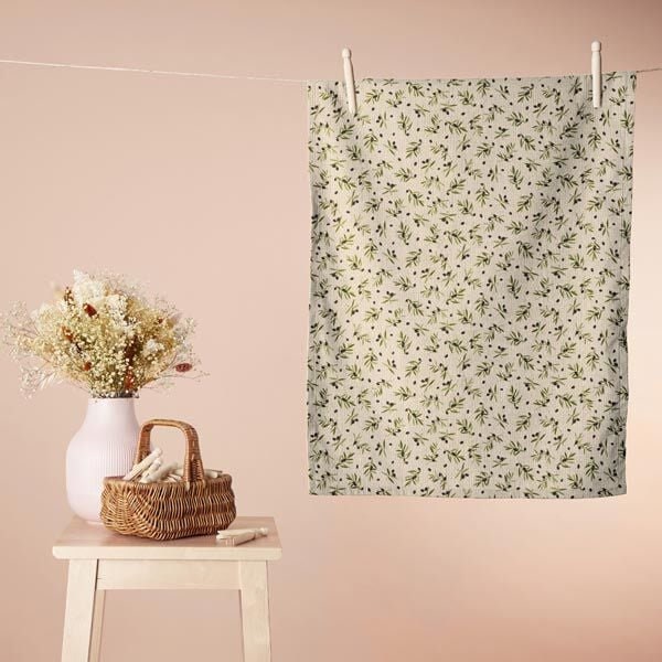 Olives Natural Tablecloth , Tablecloth UK