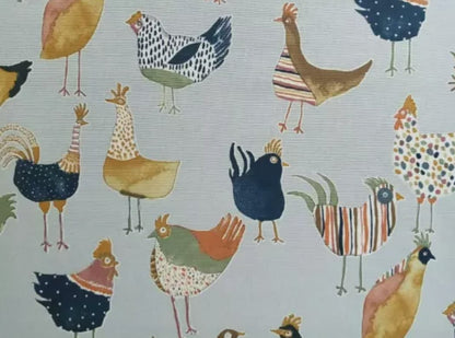 Harriet Colonial Blue Chicken Hens Cushion Cover , Throw Pillow , Scatter Cushions , Cushion Cover UK