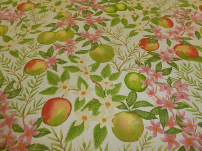 Apples Fruit Tablecloth , Blossom Floral Flowers Tablecloth , Round Tablecloth , Square Tablecloth , Rectangle Square Tablecloth UK