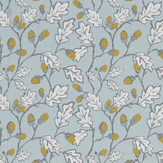 Acorn Trail Duckegg Blue Tablecloth: Cotton Linen Look, Handmade UK