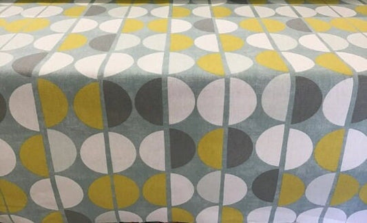 Shoreditch Circle Geometric Blue Duck-Egg Tablecloth , Round Tablecloth , Square Tablecloth , Rectangle Square Tablecloth UK