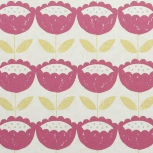 Scandi Floral Pink Tablecloth, Round Tablecloth , Square Tablecloth , Rectangle Square Tablecloth UK