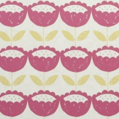 Scandi Floral Pink Tablecloth, Round Tablecloth , Square Tablecloth , Rectangle Square Tablecloth UK