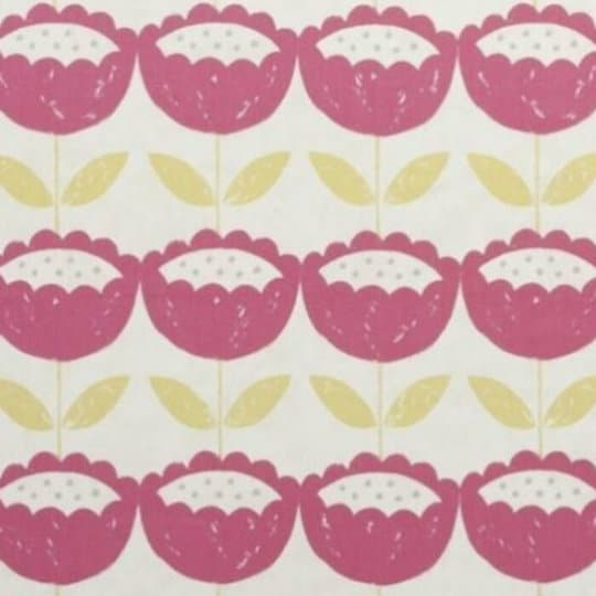 Scandi Floral Pink Tablecloth, Round Tablecloth , Square Tablecloth , Rectangle Square Tablecloth UK