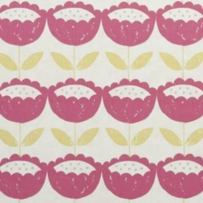 Scandi Floral Pink Tablecloth, Round Tablecloth , Square Tablecloth , Rectangle Square Tablecloth UK