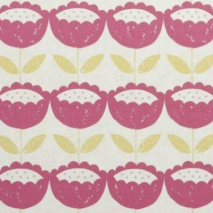 Scandi Floral Pink Tablecloth, Round Tablecloth , Square Tablecloth , Rectangle Square Tablecloth UK