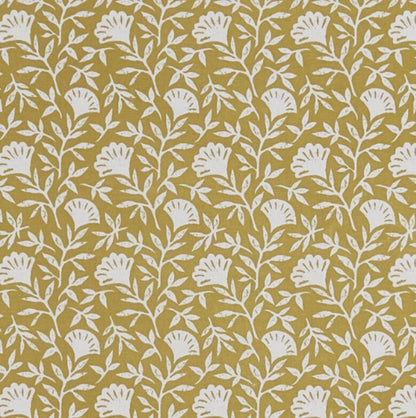 Melby Floral Ochre Yellow Cushion Cover , Throw Pillow , Scatter Cushions , Cushion Cover UK