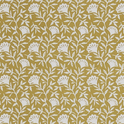 Melby Floral Ochre Yellow Cushion Cover , Throw Pillow , Scatter Cushions , Cushion Cover UK