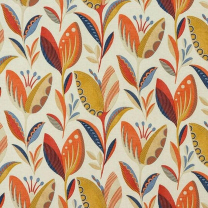 Leon Burnt Orange Floral Cushion Cover , Throw Pillow , Scatter Cushions , Cushion Cover UK