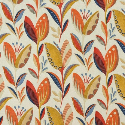 Leon Burnt Orange Floral Cushion Cover , Throw Pillow , Scatter Cushions , Cushion Cover UK