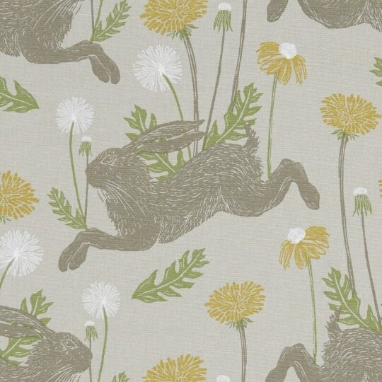 March Hare Bunny Tablecloth , Easter Tablecloth , Floral Tablecloth , Round, Square, Rectangle Tablecloth , Tablecloth UK