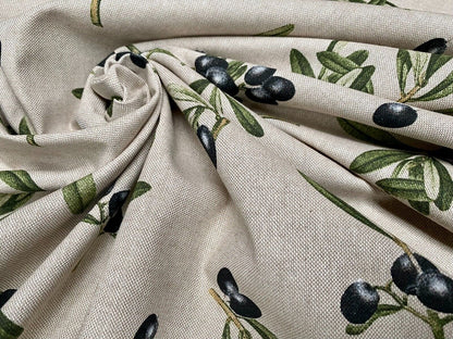 Olives Branch Tablecloth, Round Oval Rectangle Square, Handmade UK