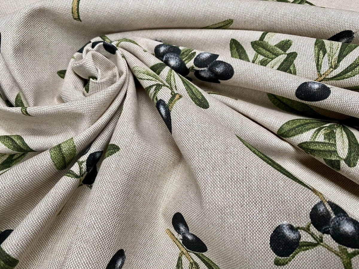 Olives Branch Tablecloth, Round Oval Rectangle Square, Handmade UK