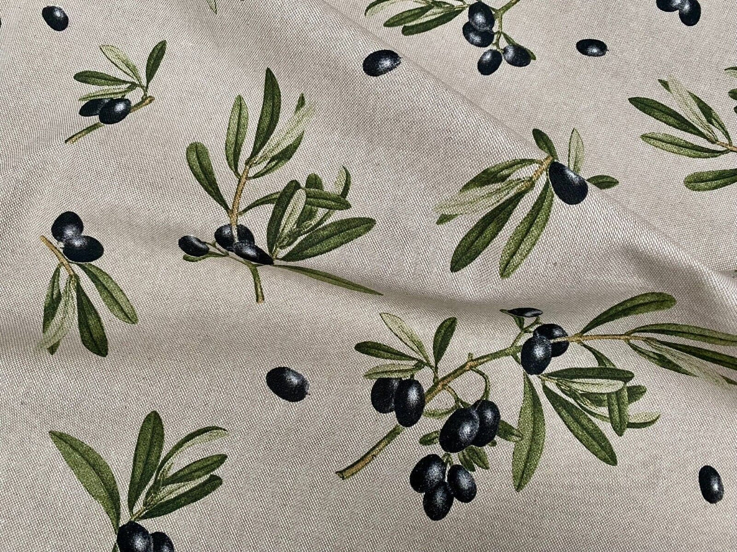 Olives Branch Tablecloth, Round Oval Rectangle Square, Handmade UK