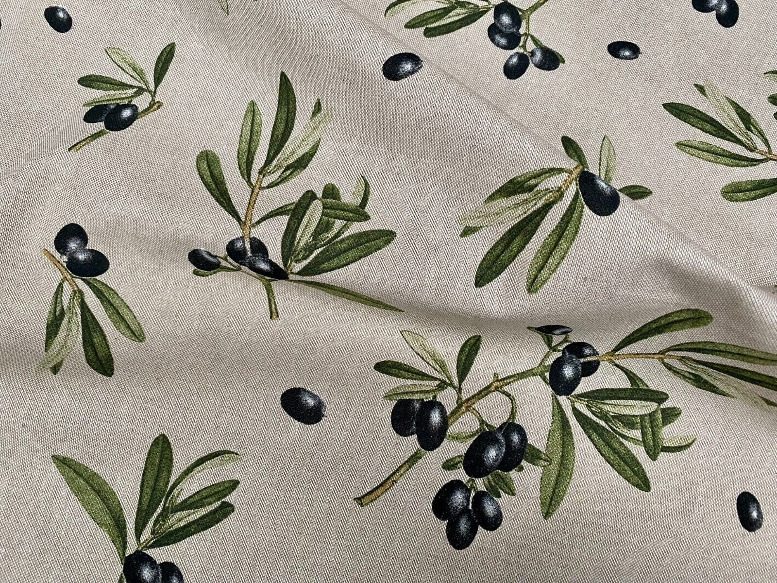 Olives Branch Tablecloth, Round Oval Rectangle Square, Handmade UK