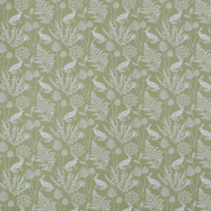 Kielder Hare Rabbit Sage Green Cushion Cover