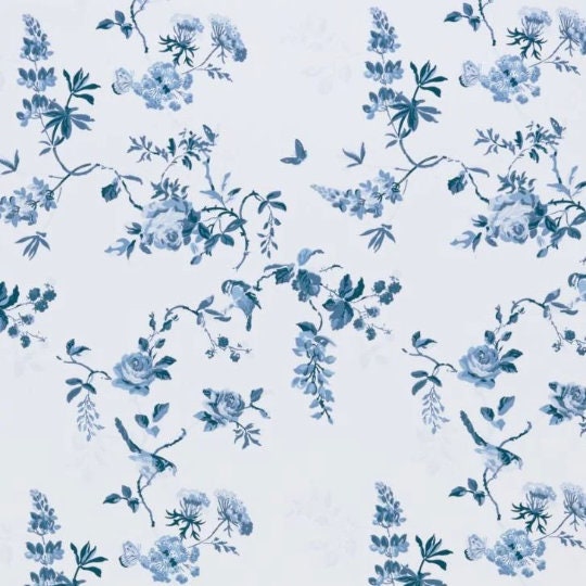 Cath Kidston Birds And Rose Blue Cushion Cover , Rose Pillow cover , Throw Pillow , Scatter Cushions , Cushion Cover UK