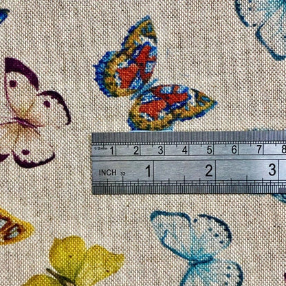 Butterfly Linen Look Tablecloth, Handmade in UK