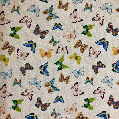Butterfly Linen Look Tablecloth, Handmade in UK