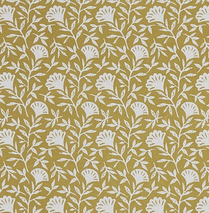 Scandi Floral Flowers Tablecloth, Melby Flower Ochre Tablecloth , Round Oval Square Rectangle Tablecloth , Tablecloth UK